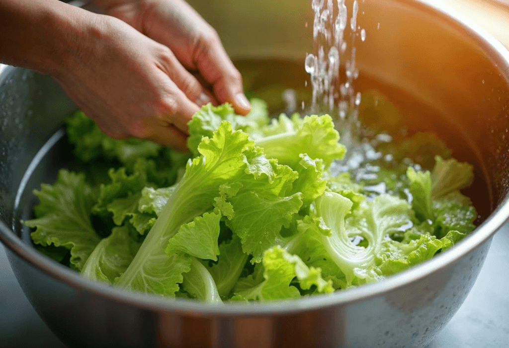 How to clean lettuce to avoid E. coli