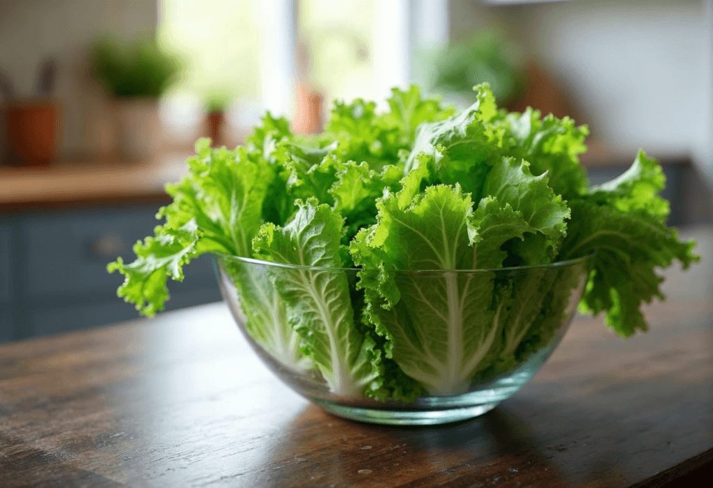 How to crisp up lettuce for salad