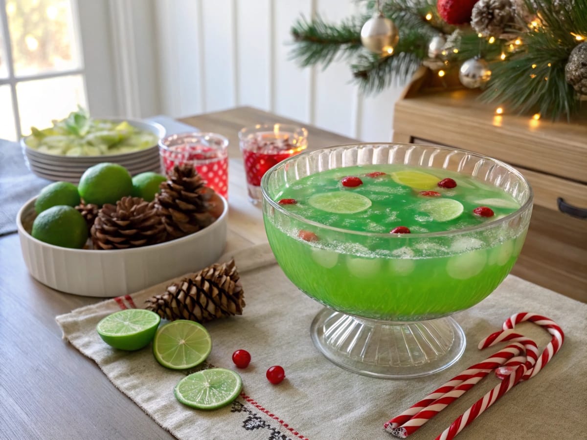 Grinch Punch - Lime Sherbet Punch