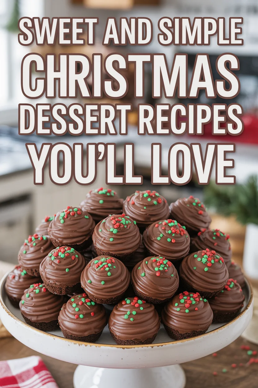 Sweet and Simple Christmas Dessert Recipes You'll Love