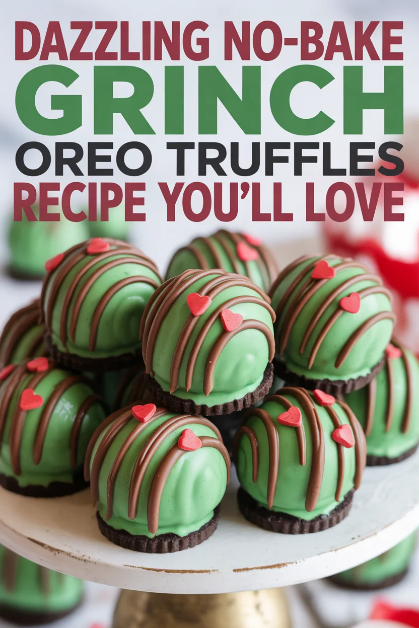 The Best No-Bake Grinch Oreo Truffles Recipe