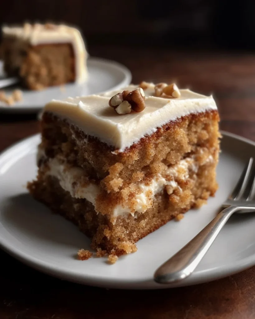 Slice of 3-Ingredient Apple Cake on a plate