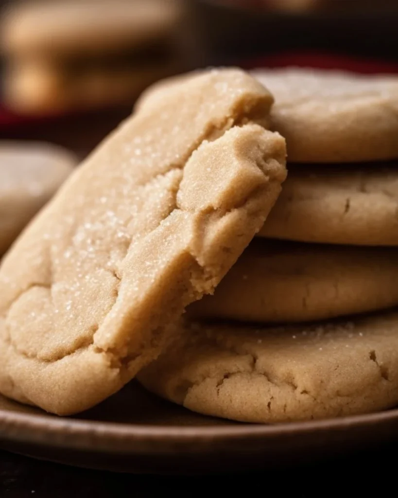 Three ingredient brown sugar cookies freshly baked and ready to enjoy.