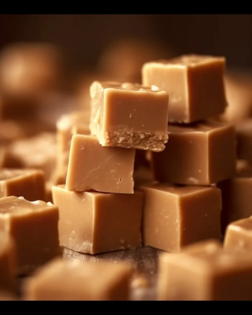 Delicious 3-ingredient peanut butter fudge in a dish