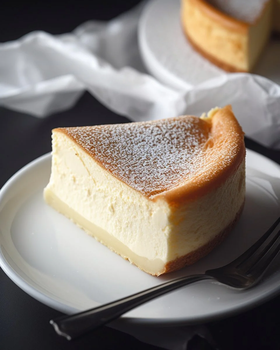 A slice of 3-Ingredient Yogurt Cake on a plate, showcasing its moist texture.