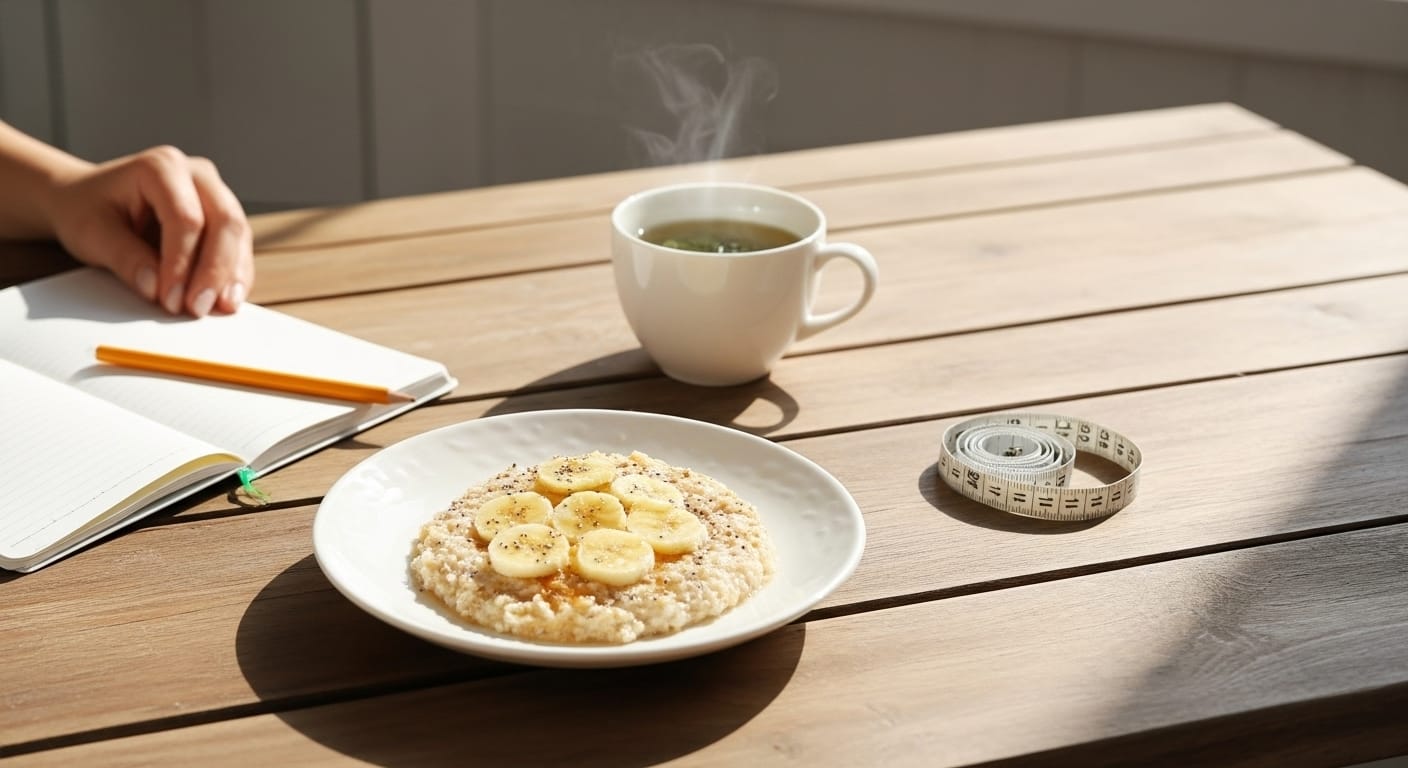 Morning Banana Wellness Flat Lay