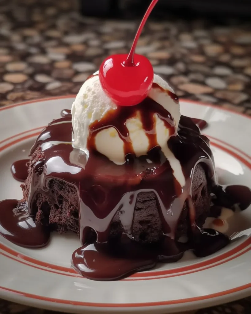Delicious cherry brownies with chocolate and cherries in a baking dish