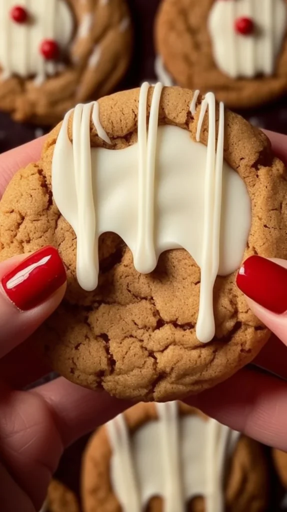 Chewy Maple Cinnamon Cookies with White Chocolate Swirl on a baking sheet