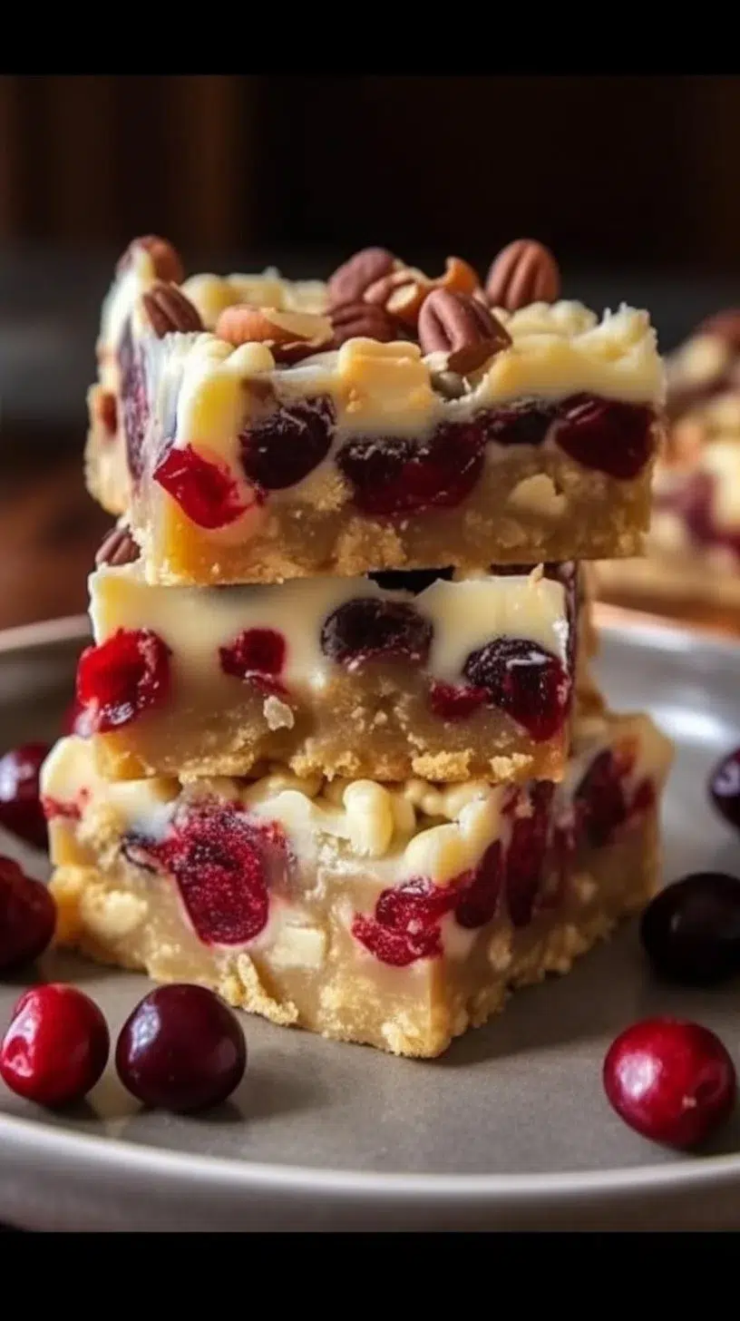Festive Christmas Bars decorated with holiday treats and flavors.