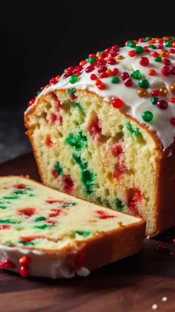 Freshly baked Christmas bread for holiday festivities