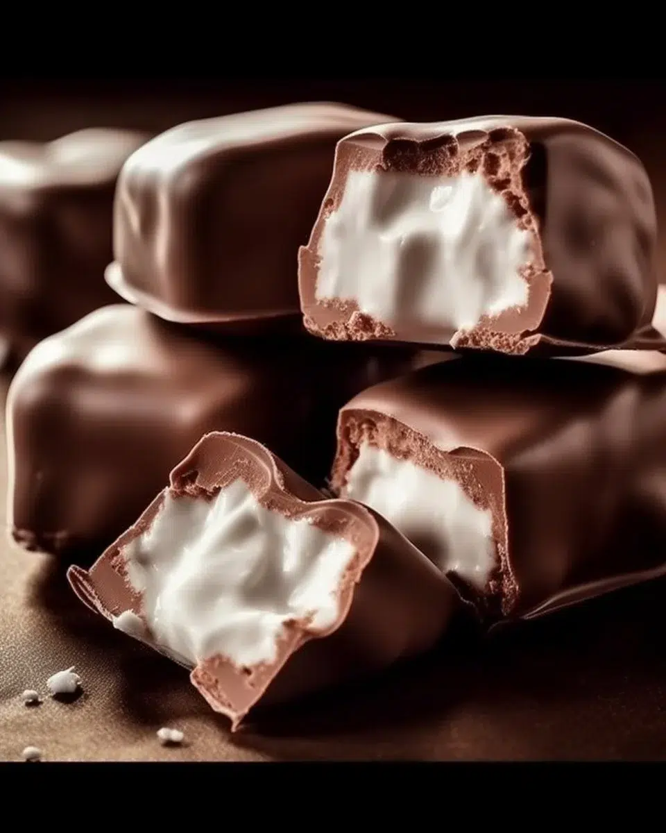 A delicious plate of Cool Whip Candy Bites, perfect for sweet cravings.