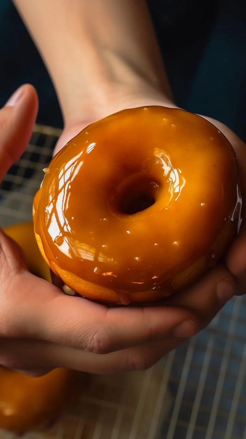 Delicious crème brûlée doughnuts with a caramelized sugar topping
