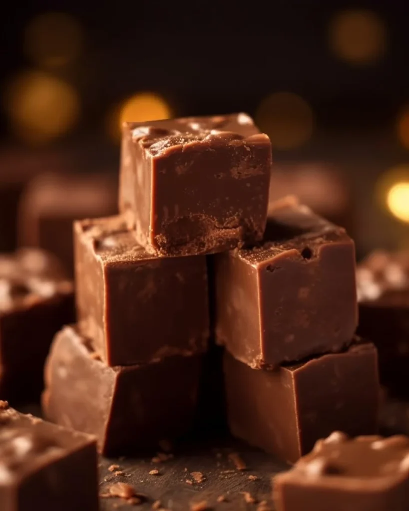 Easy chocolate fudge prepared with simple ingredients and rich flavor.