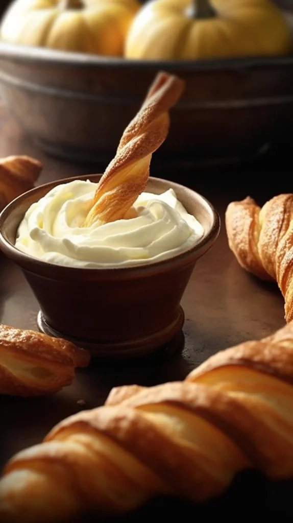 Delicious easy pumpkin pie twists served on a plate