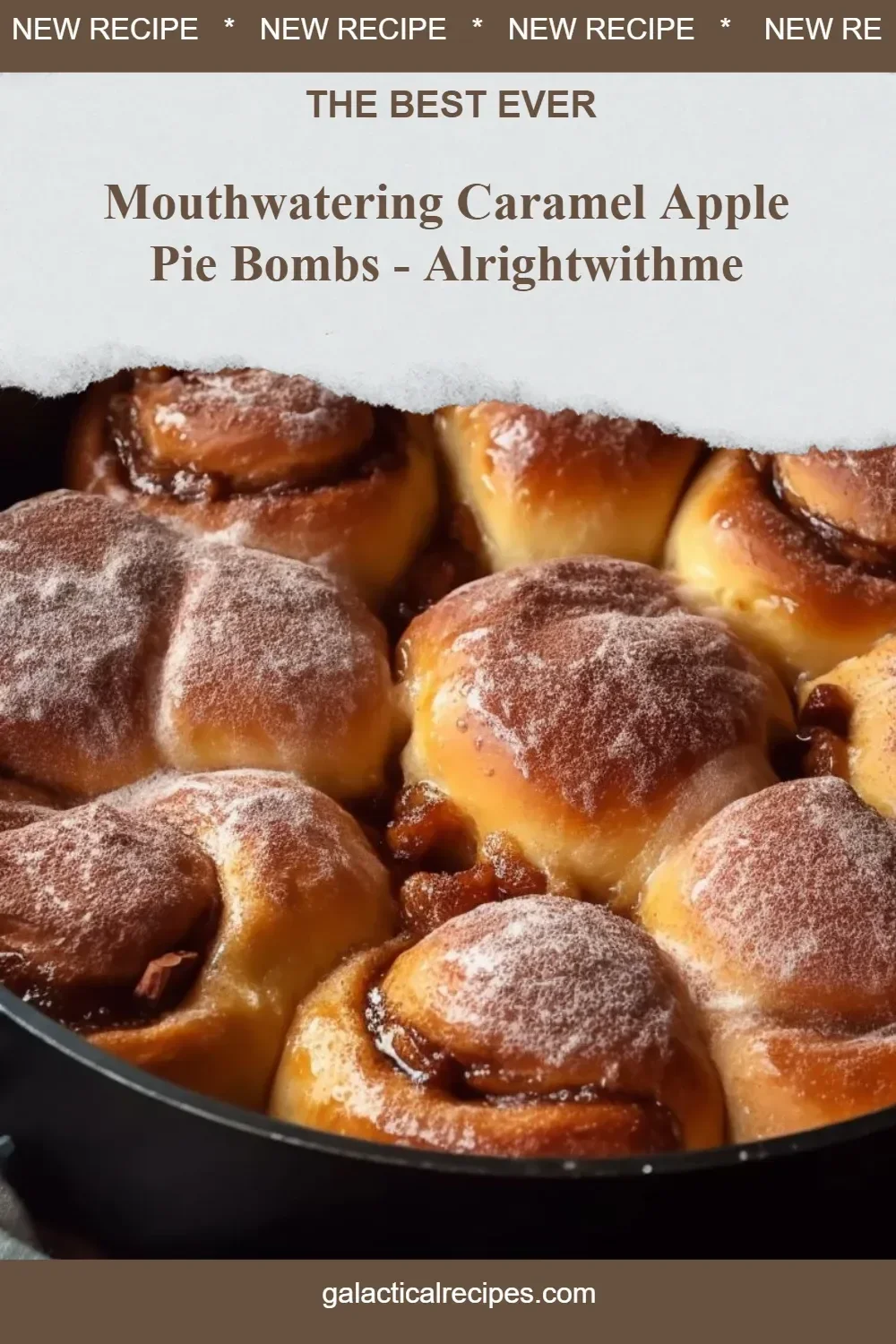 Delicious caramel apple pie bombs with a golden crust