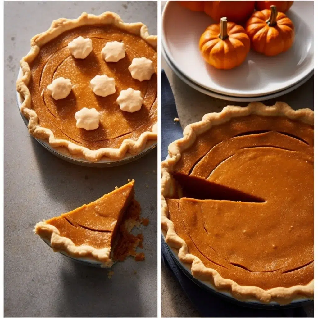 Delicious single-serve mini pumpkin pies on a rustic table