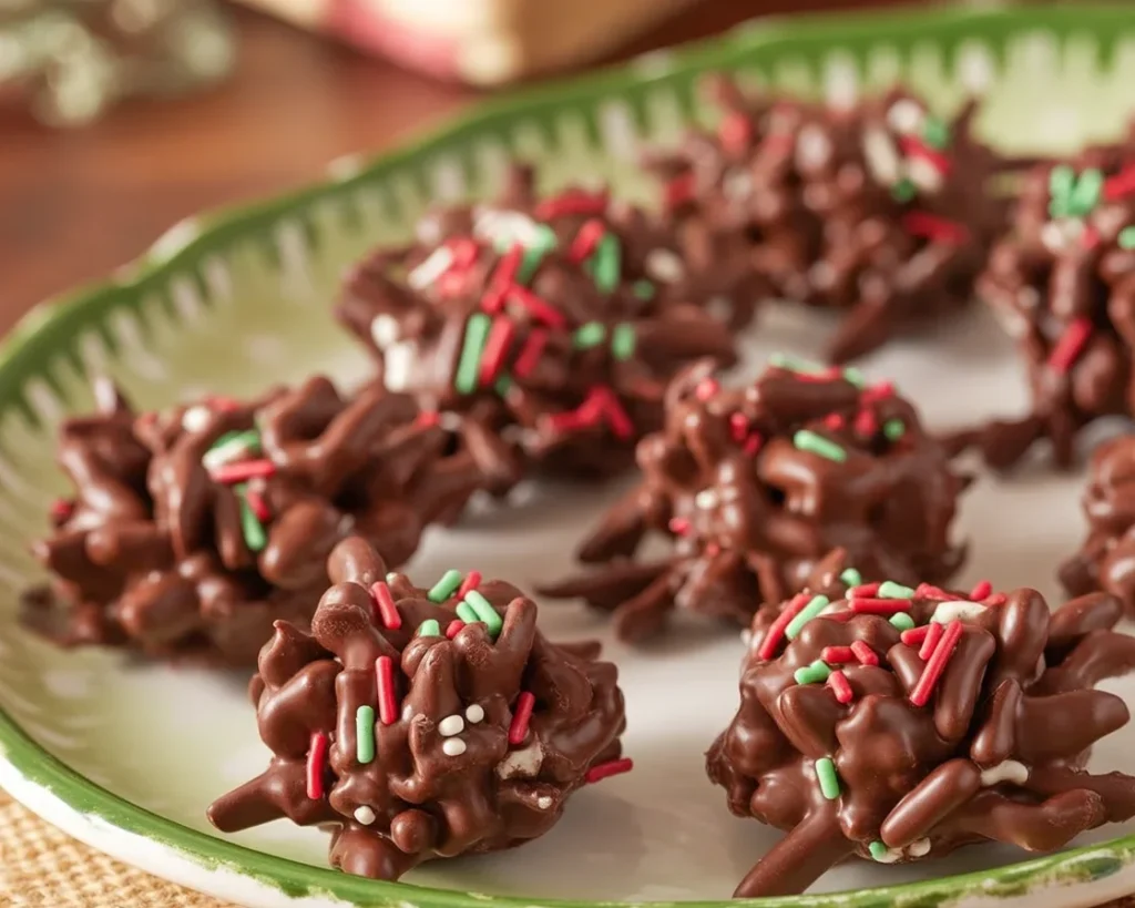 A selection of delicious Christmas dessert recipes featuring cakes, cookies, and festive treats.