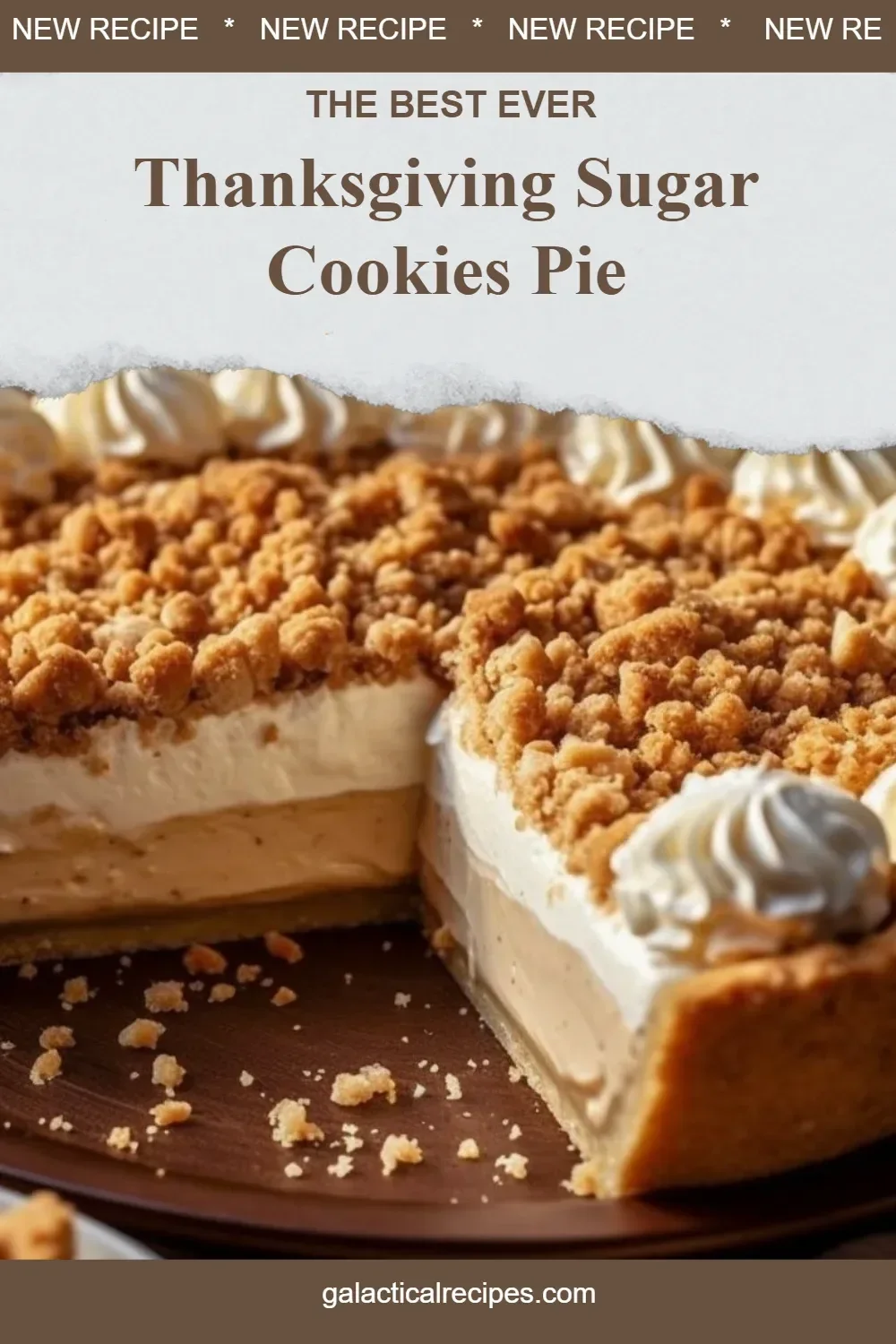 Thanksgiving Sugar Cookies Pie with festive decorations and fall-themed designs