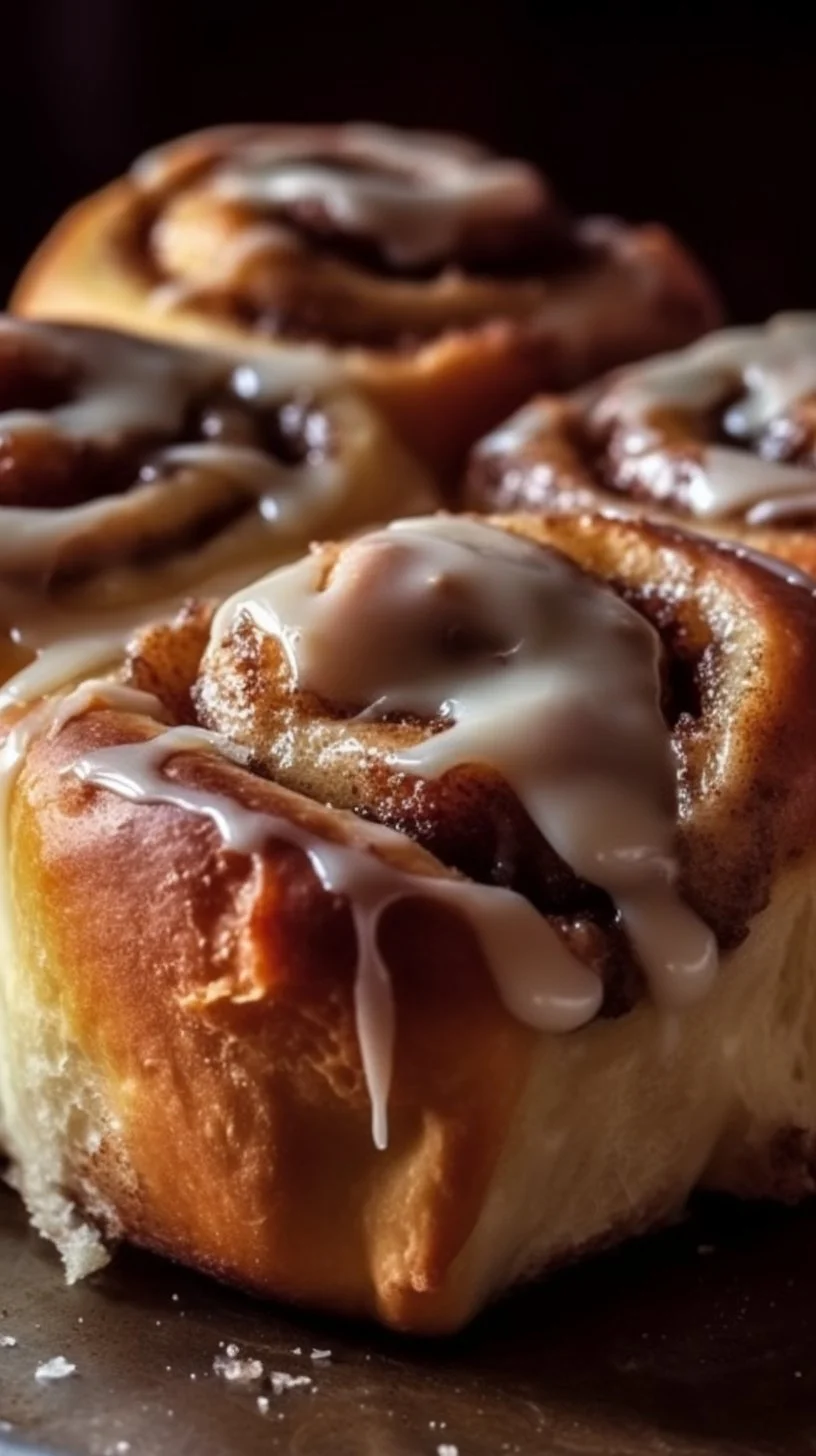 Air fryer cinnamon rolls ready to serve in just 12 minutes