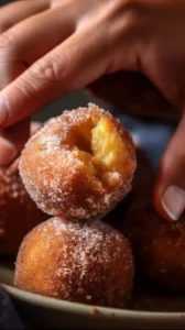 Delicious 2-ingredient banana donut holes ready to enjoy