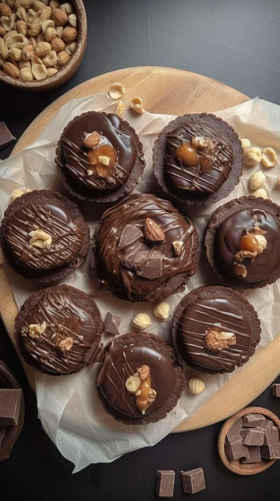 Delicious 5 ingredient hazelnut cups ready to enjoy