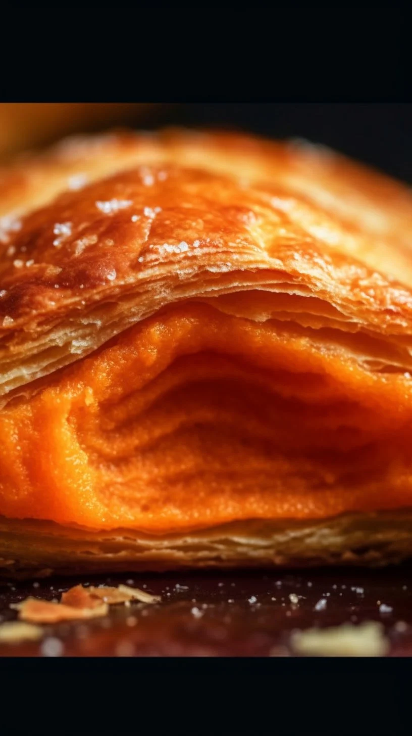 Delicious air fryer pumpkin pies topped with whipped cream and spices.