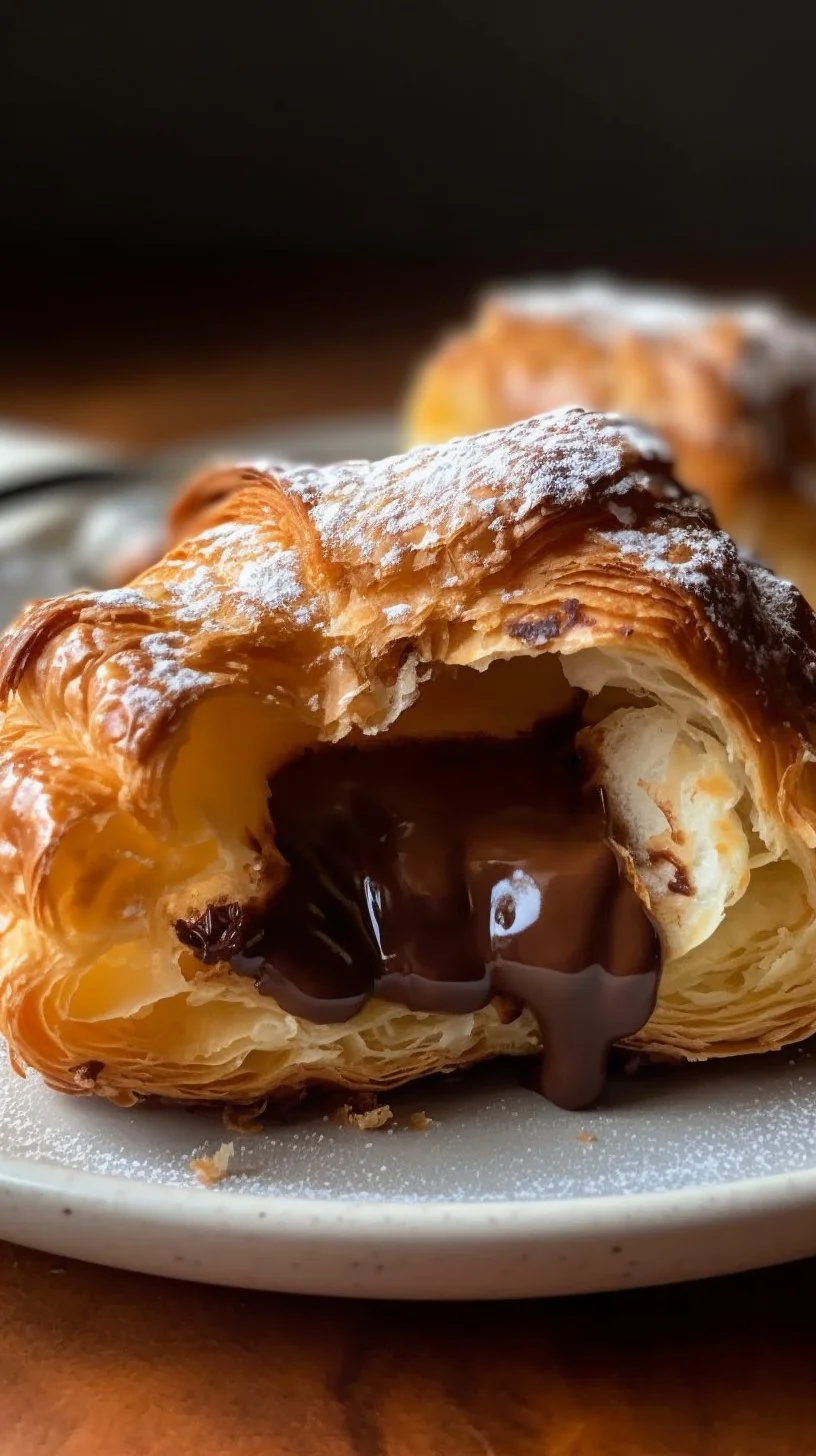 Delicious Air Fryer Rocky Road Danishes topped with chocolate and marshmallows