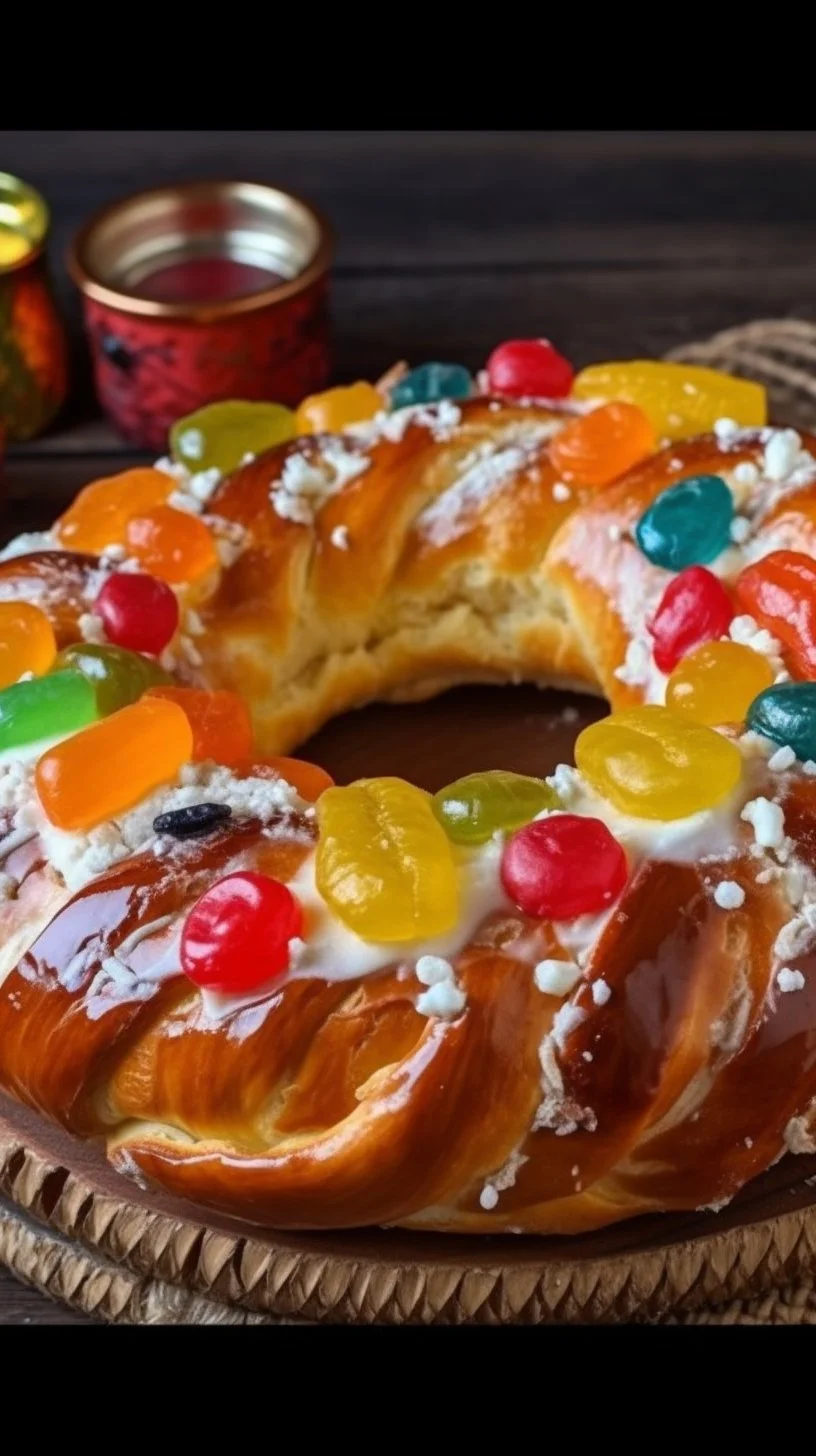 Freshly baked Argentine sweet bread with a golden crust and soft texture.