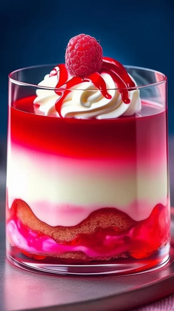 Delicious Bird's Milk Jello dessert served in a glass dish.