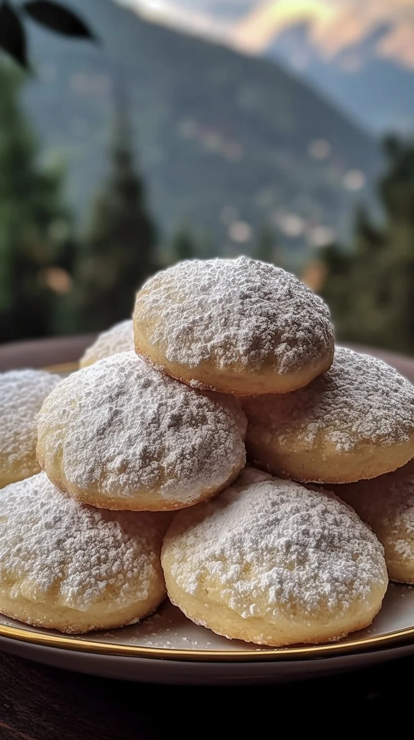 Freshly baked butter cookies on a cooling rack