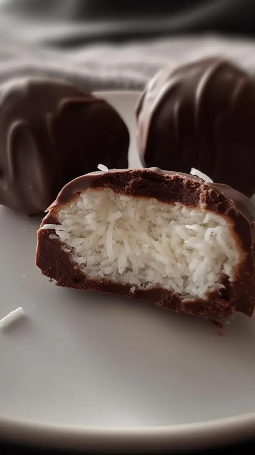 Delicious homemade Chocolate Coconut Bars with rich chocolate and coconut topping