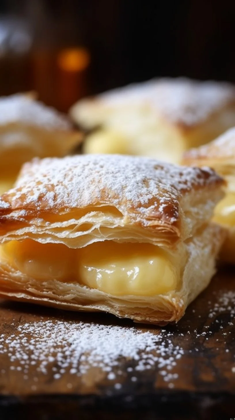 Chocolate cream puff pastry with rich filling and crispy outer layer