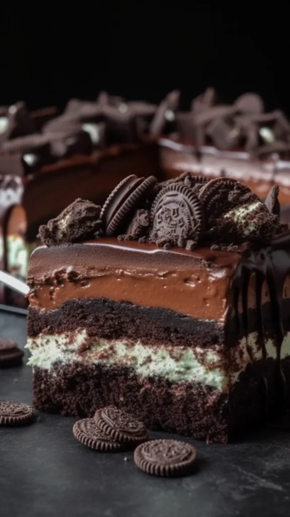 Decadent Chocolate Mint Dream Bars with layers of chocolate and mint flavor