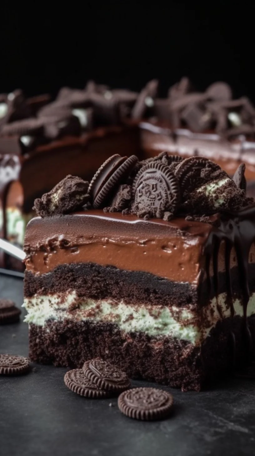 Decadent Chocolate Mint Dream Bars with layers of chocolate and mint flavor