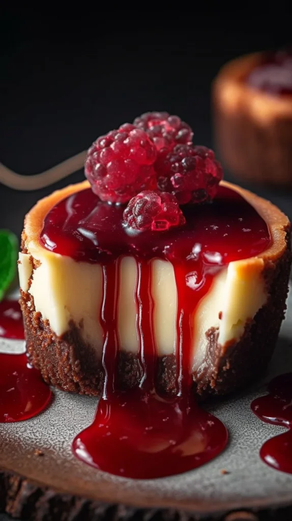 Delicious Chocolate Peppermint Cookie Cups topped with peppermint.
