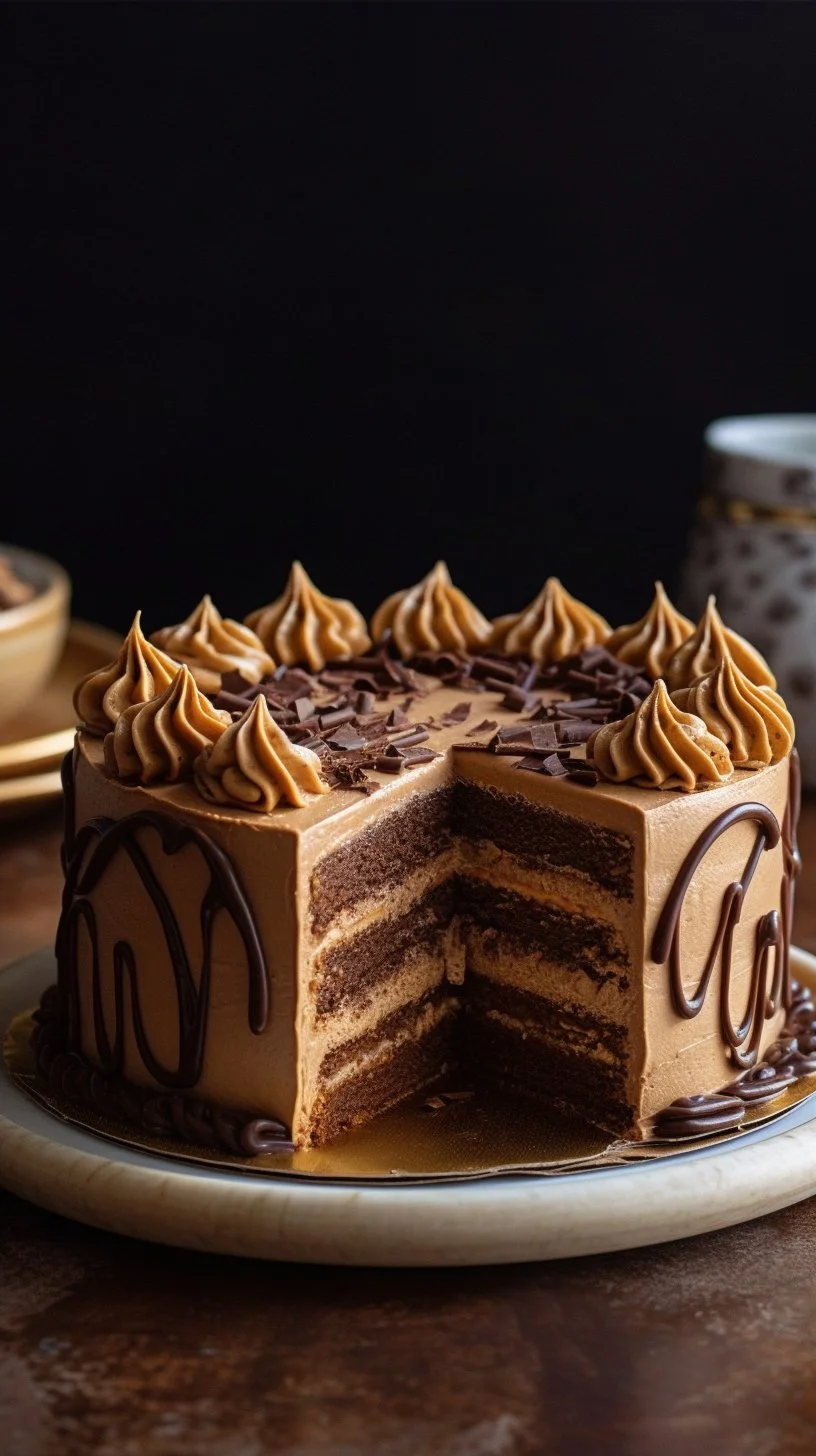 Delicious Chocotorta dessert with layers of chocolate cookies and creamy filling