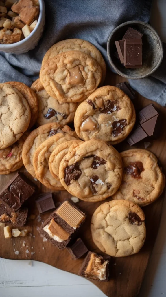 Festive Christmas Crack Cookies with chocolate and toffee topping