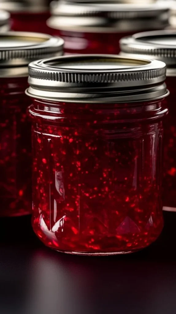 Bowl of homemade Christmas Jam in a crockpot, ready for the holiday season.