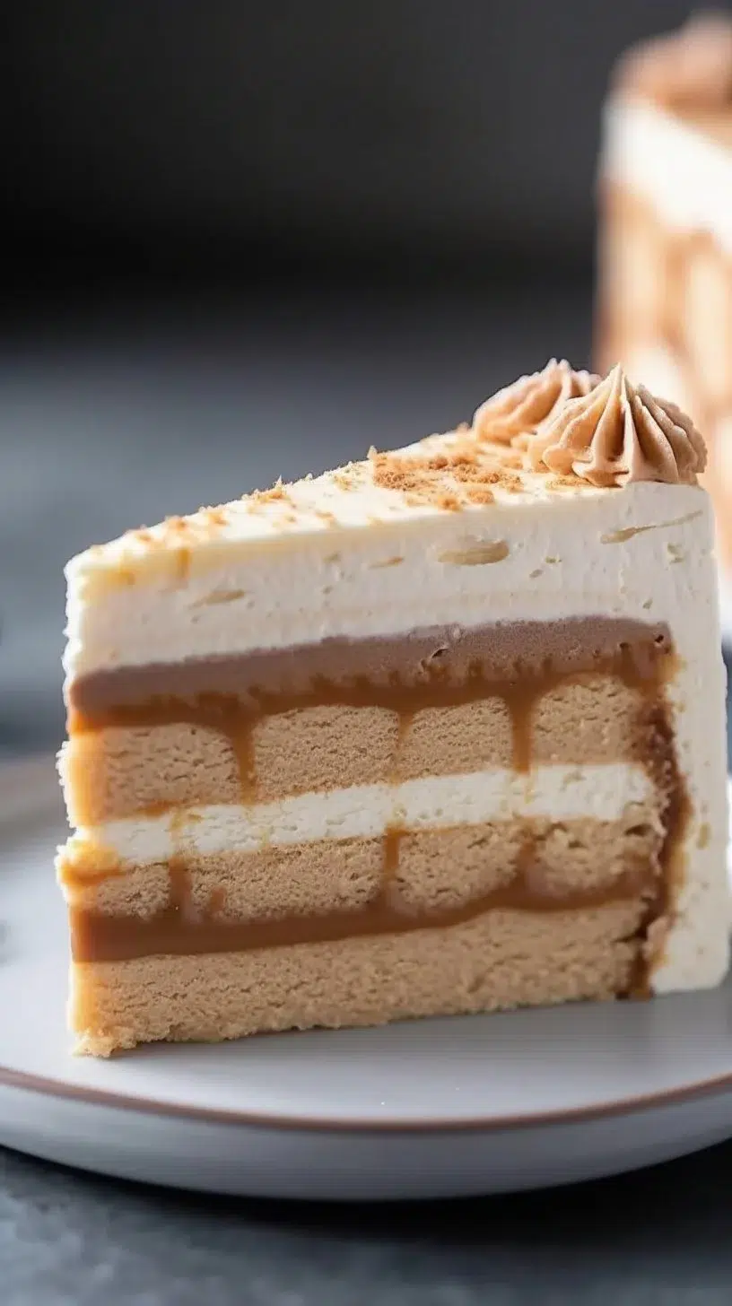 Delicious Coffee Mousse Cheesecake with a rich and creamy texture