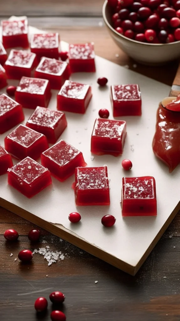 Delicious Cranberry Pomegranate Caramels with a fruity twist
