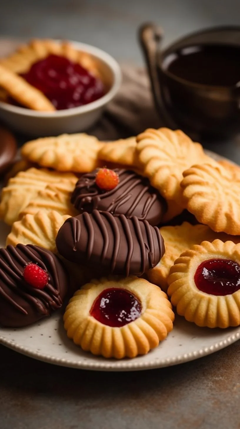 Delicious Danish Butter Cookies in a decorative tin