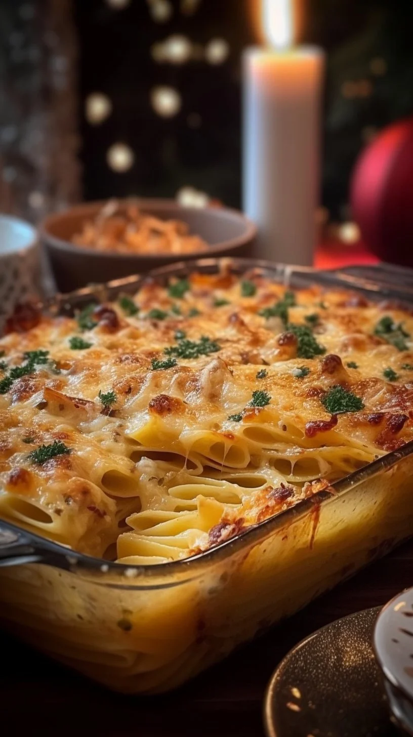 Delicious Dauphinoise Potatoes baked with cream and garlic