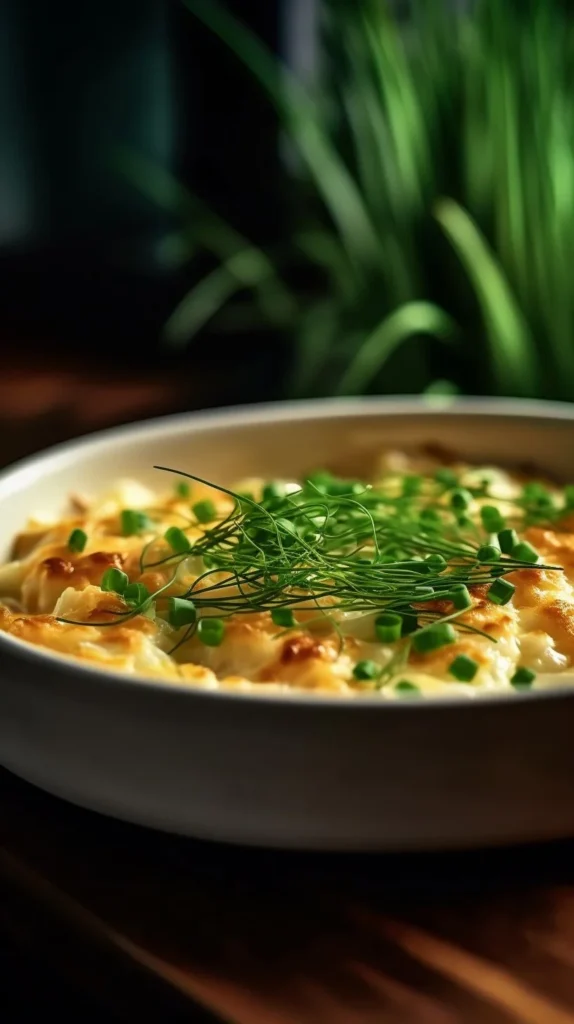 Dolly Parton's Southern chicken casserole served in a dish with a golden crust