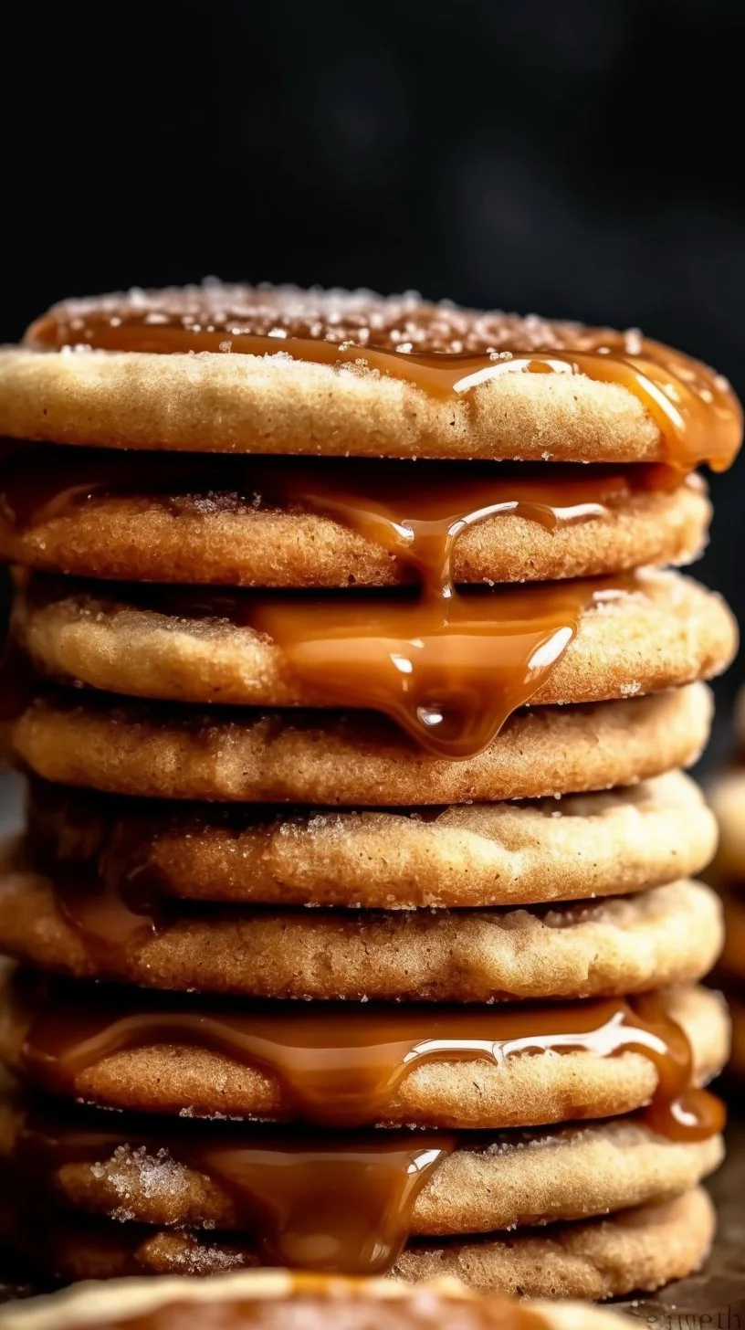 Easy Dulce de Leche Cinnamon Sandwich Cookies on a plate