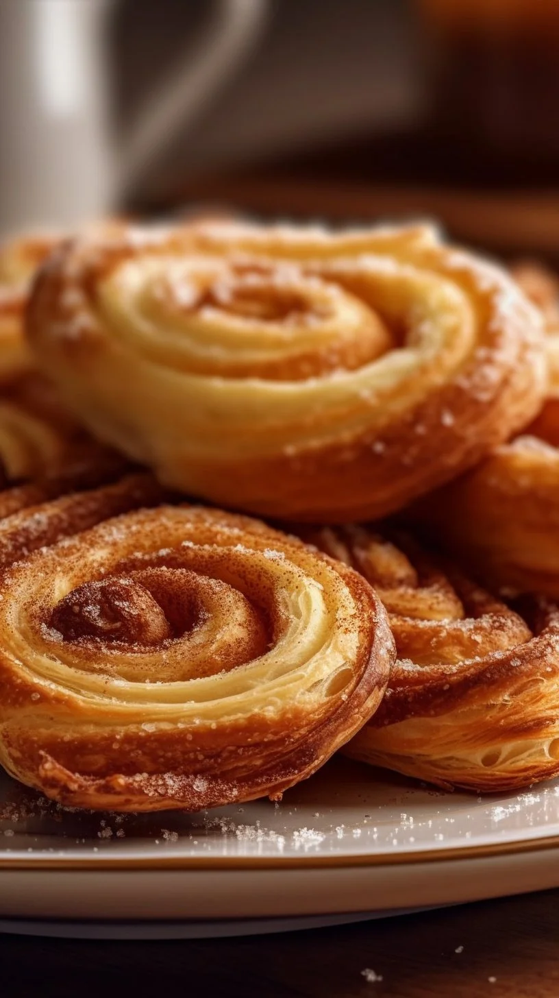 Easy homemade cinnamon twists ready to serve with a sweet glaze