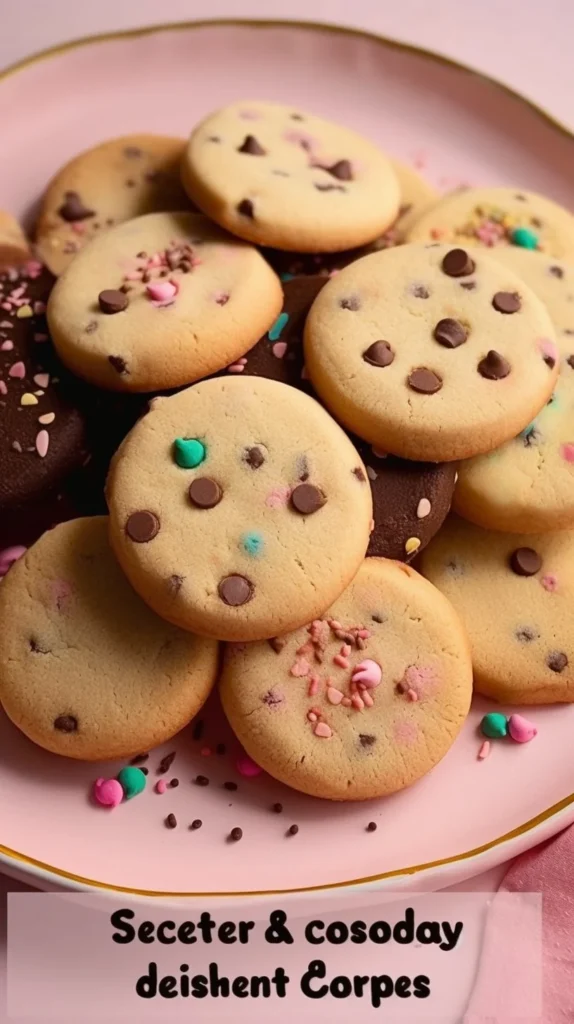 Plate of easy homemade shortbread cookies with a sprinkle of sugar on top