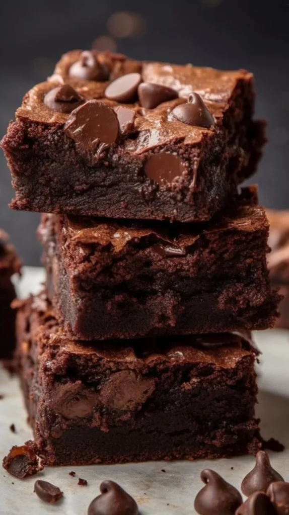 Delicious fudgy air fryer brownies in a baking dish