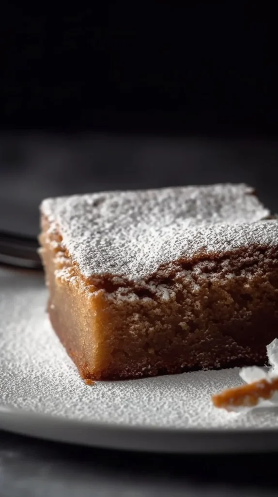 Delicious gingerbread brownies topped with chocolate and festive spices