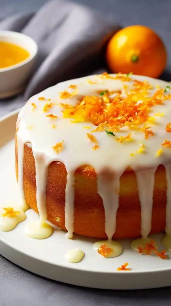 Delicious glazed mimosa bread with a citrusy glaze and golden crust