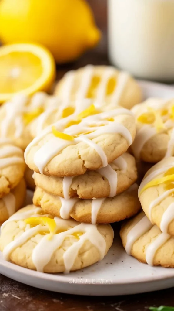 Delicious lemon curd cookies with a zesty lemon flavor and soft texture